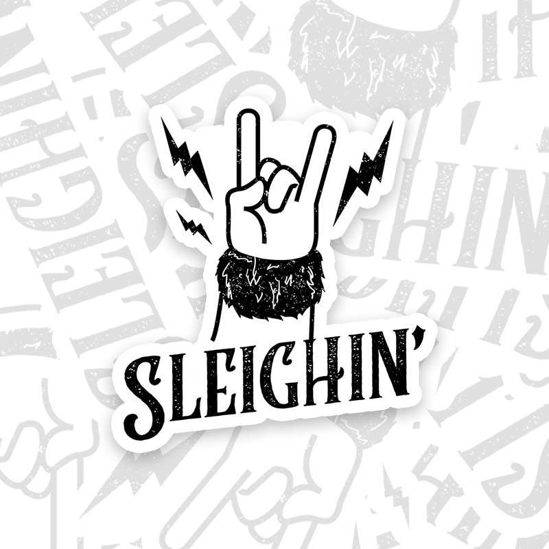 Sleighin Geek Sticker