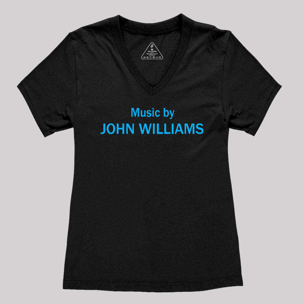 Geeksoutfit Music by John Williams Women's V-Neck T-shirt for Sale