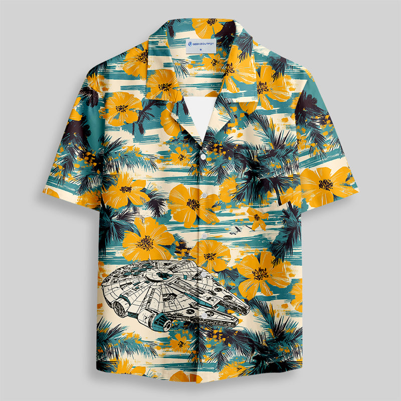 Tropical Falcon Button Up Pocket Shirt