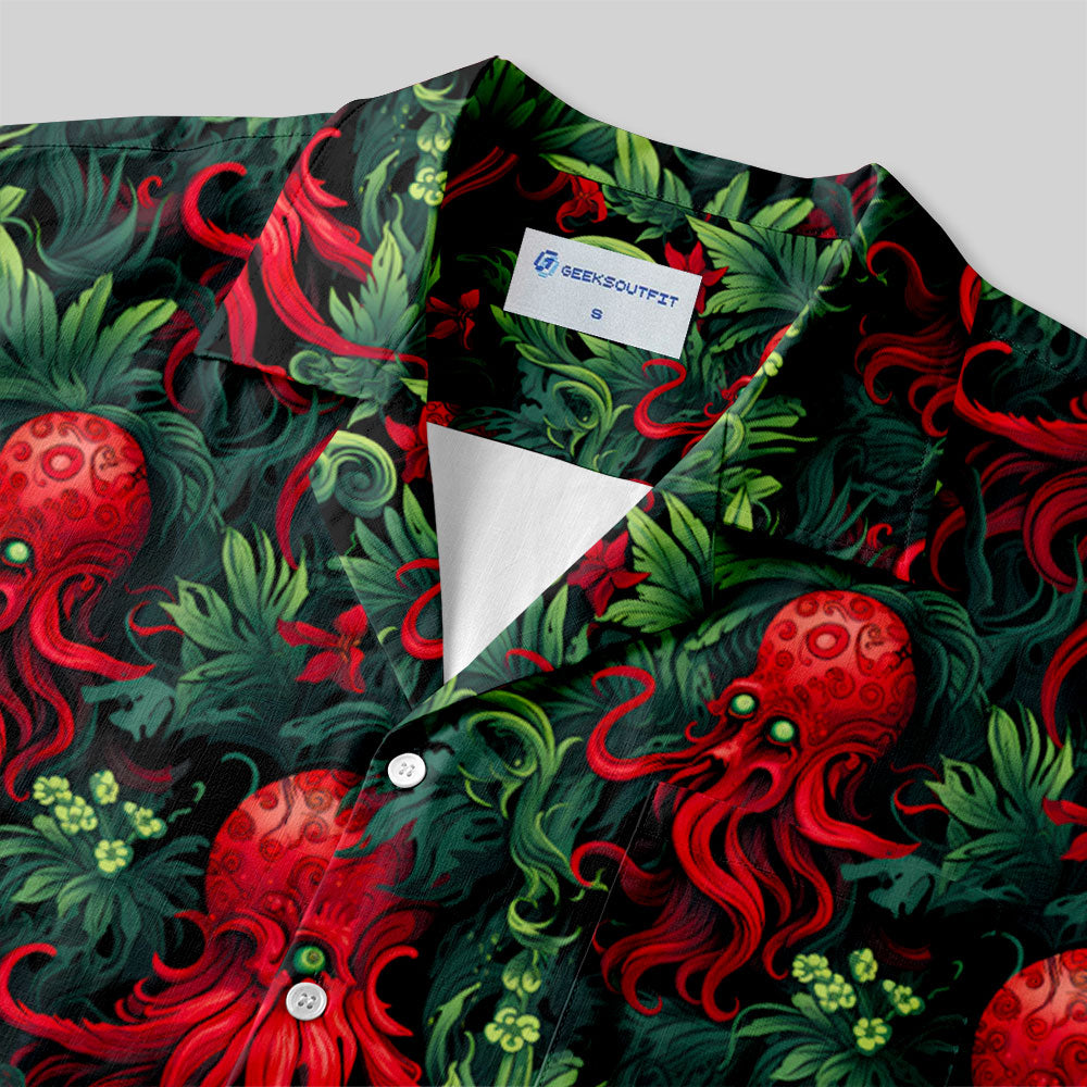 Cthulhu Button Up Pocket Shirt