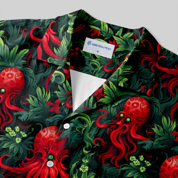 Cthulhu Button Up Pocket Shirt