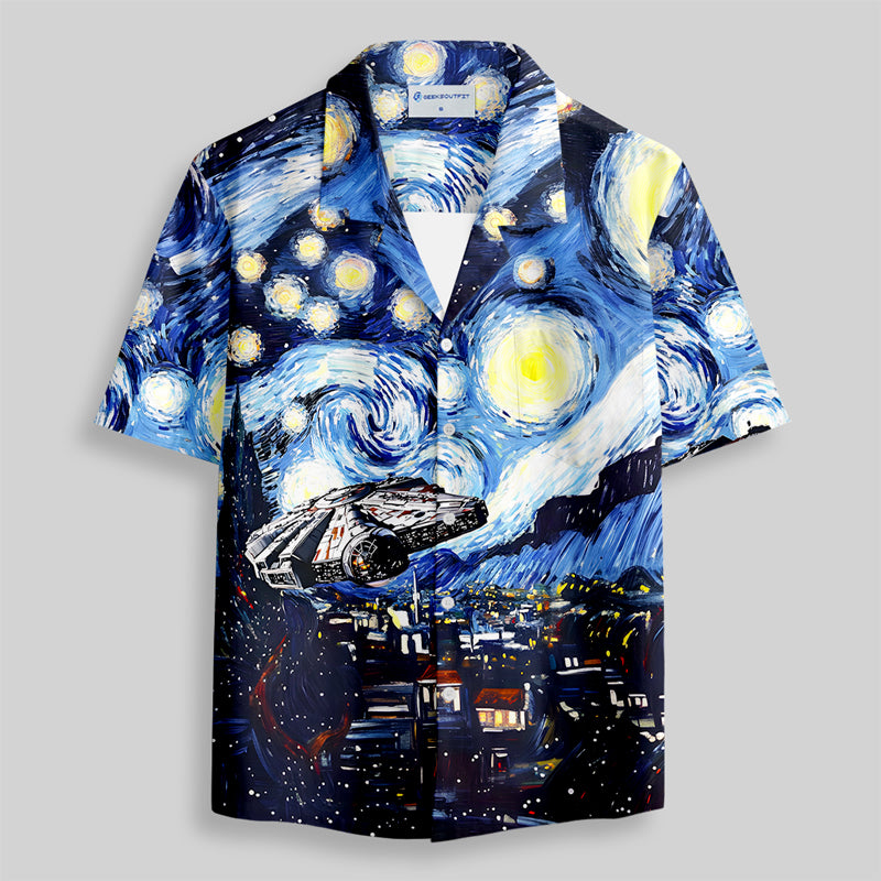 Starry Falcon Button Up Pocket Shirt