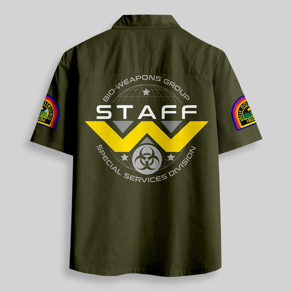 Geeksoutfit Weyland-Yutani Uniform Button Up Pocket Shirt for Sale