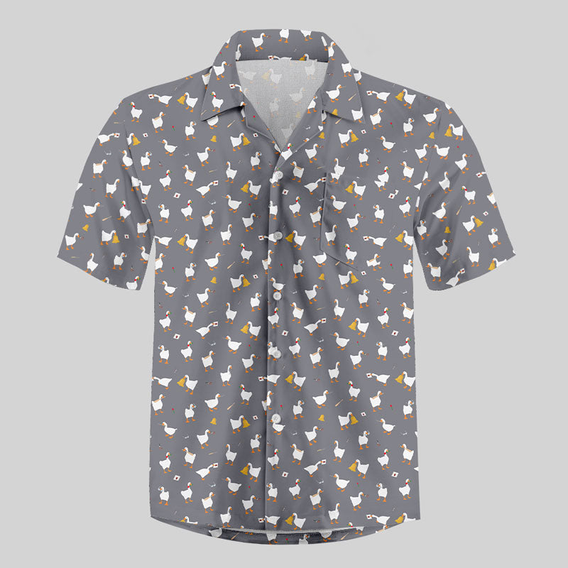 Goose Game Button Up Pocket Shirt