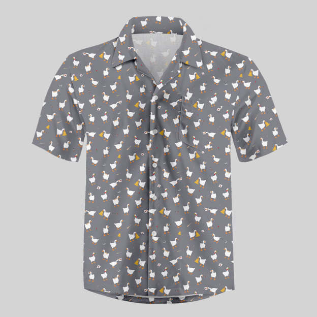 Goose Game Button Up Pocket Shirt