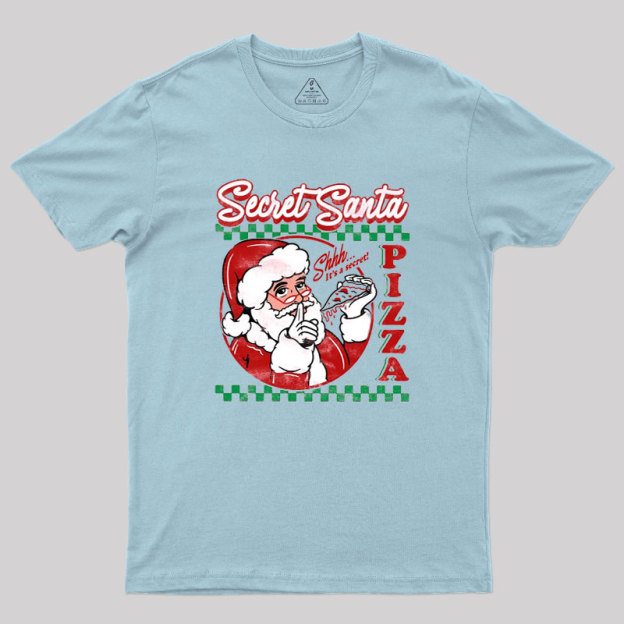 Secret Santa Pizza Geek T-Shirt