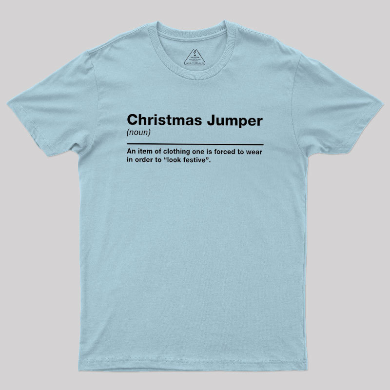 Christmas Jumper Sarcastic Definition Geek T-Shirt