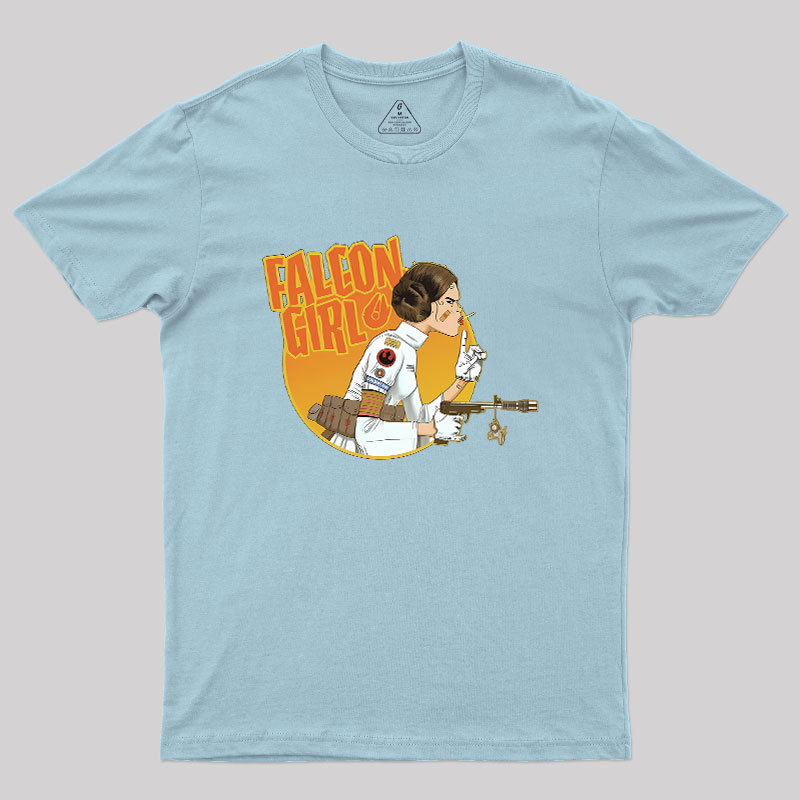 Leia Falcon Girl Geek T-Shirt