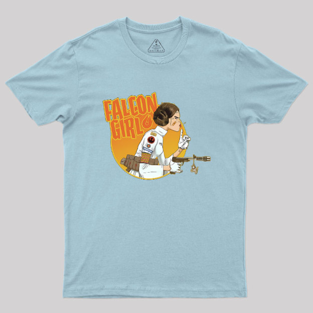 Leia Falcon Girl Geek T-Shirt