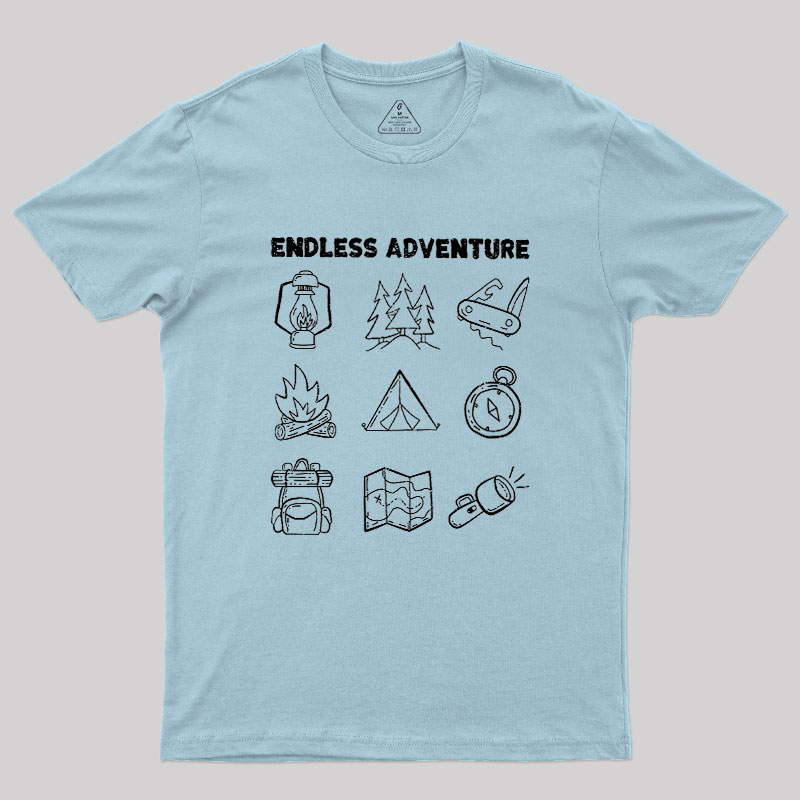 Endless Camping Adventure Geek T-Shirt