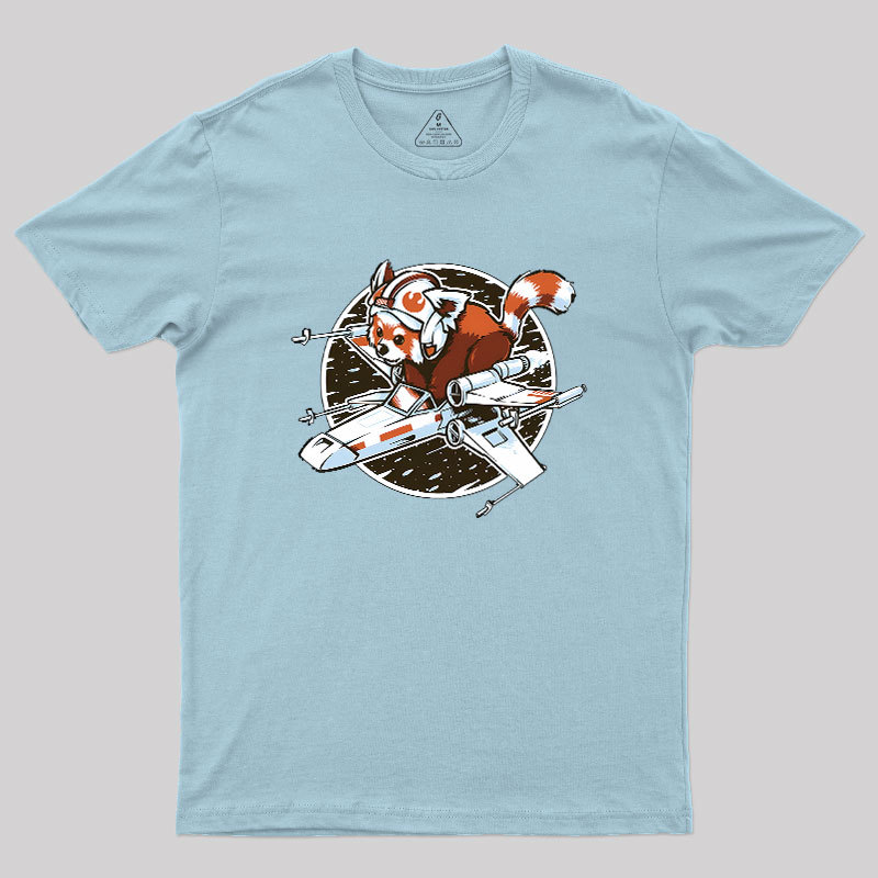 Red panda, Standing By Geek T-Shirt
