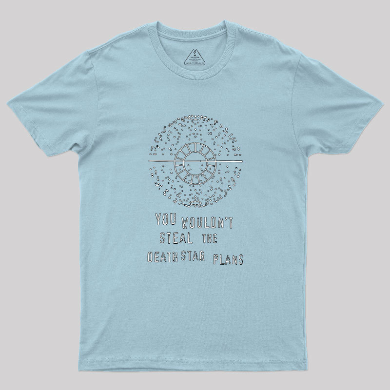 Death Star Plans Geek T-Shirt
