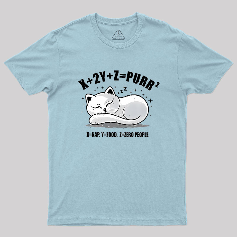 Purrfect Equation Geek T-Shirt