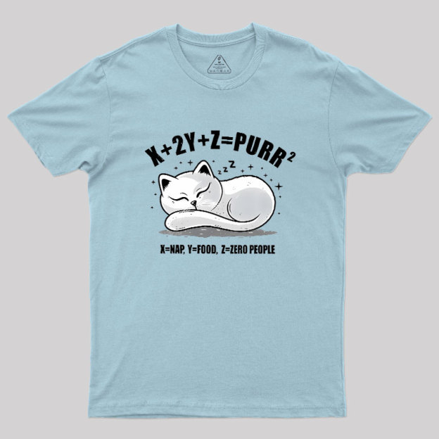 Purrfect Equation Geek T-Shirt