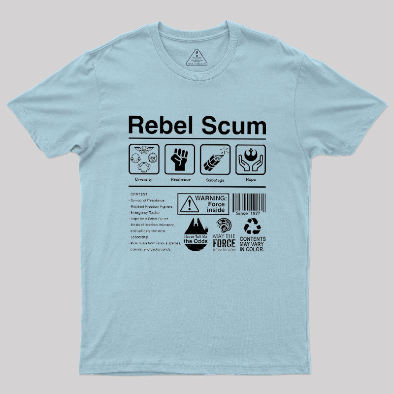 Rebel Scum Label Geek T-Shirt