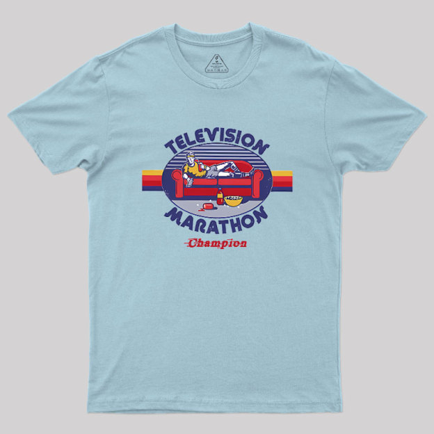 Television Marathon Champion Geek T-Shirt