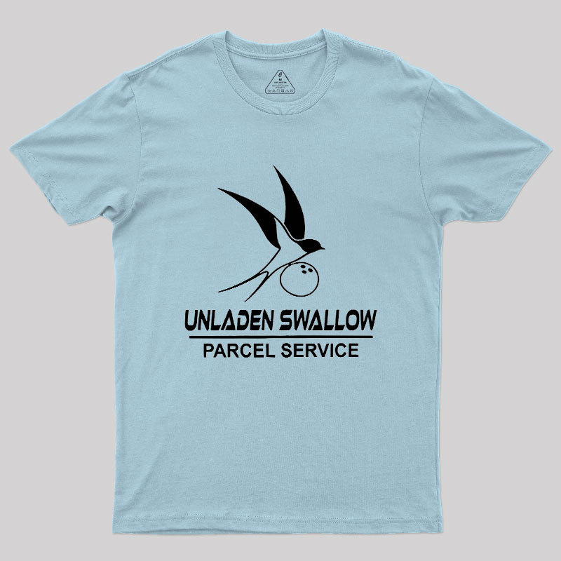 Unladen Swallow Parcel Service Geek T-Shirt