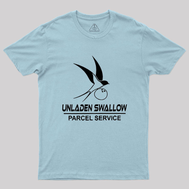 Unladen Swallow Parcel Service Geek T-Shirt