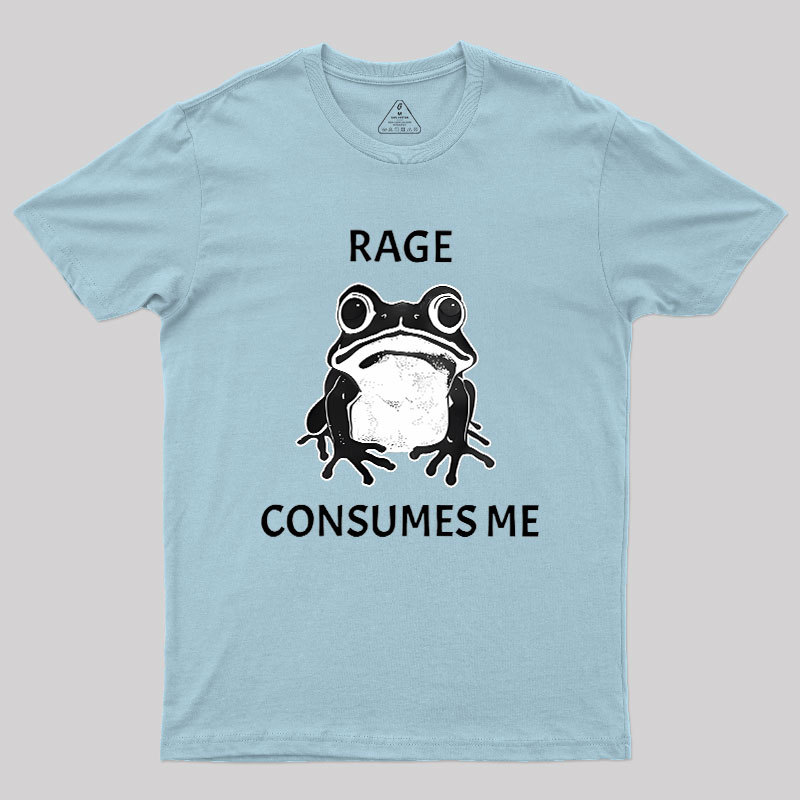 Rage Consumes Me Frog Geek T-Shirt