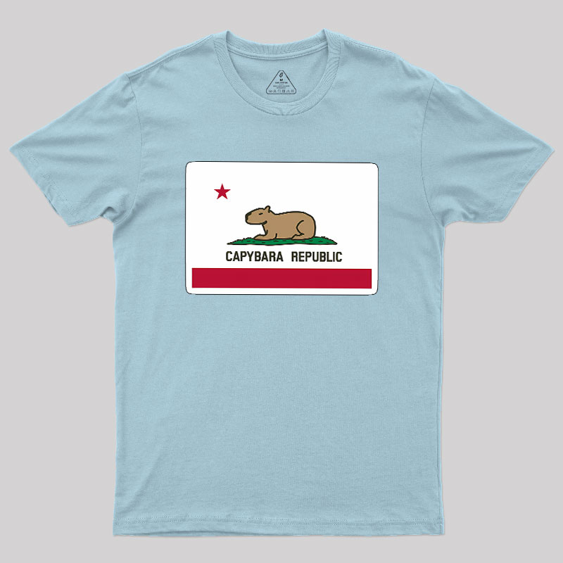 Capybara Flag Geek T-Shirt