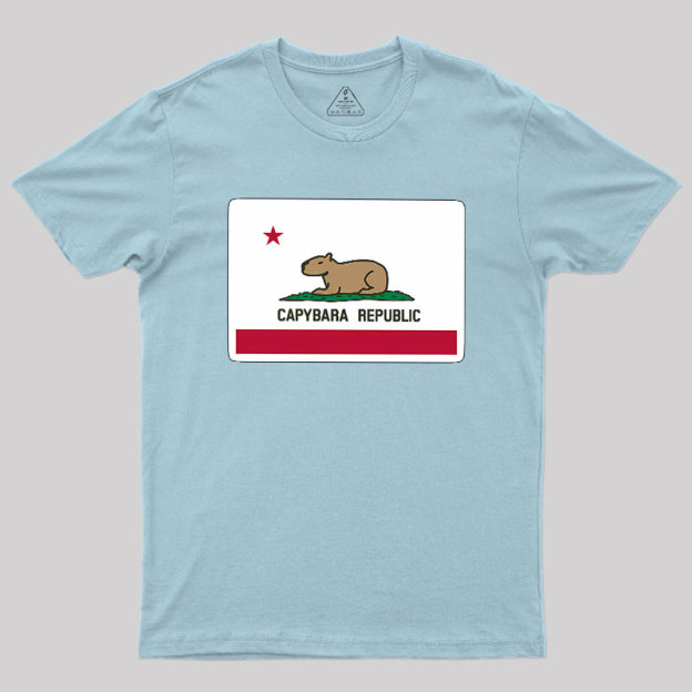 Capybara Flag Geek T-Shirt