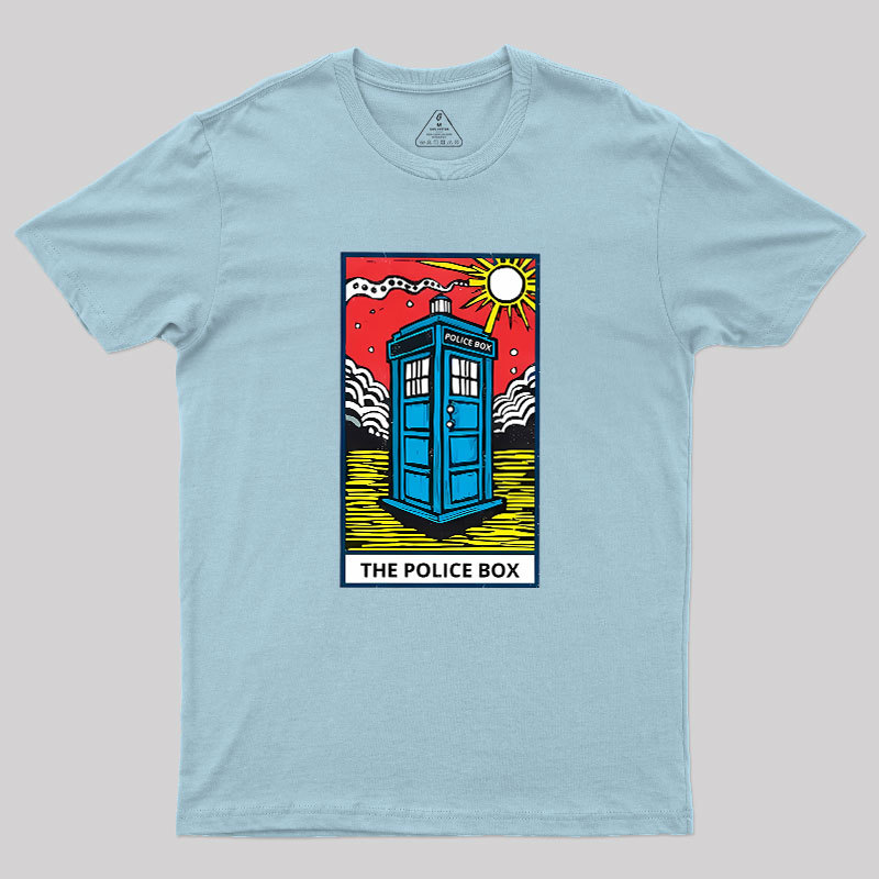 The Police Box-Tarot Card Geek T-Shirt