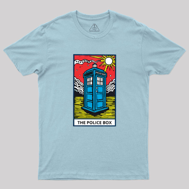 The Police Box-Tarot Card Geek T-Shirt
