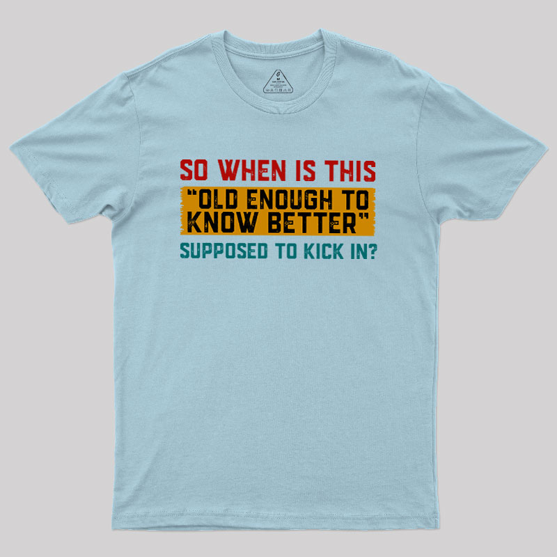 So When Is This Geek T-Shirt