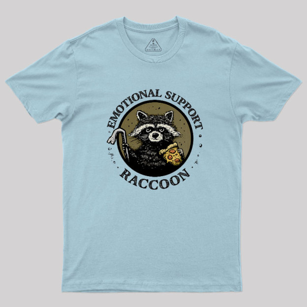 Emotional Support Raccoon Geek T-Shirt