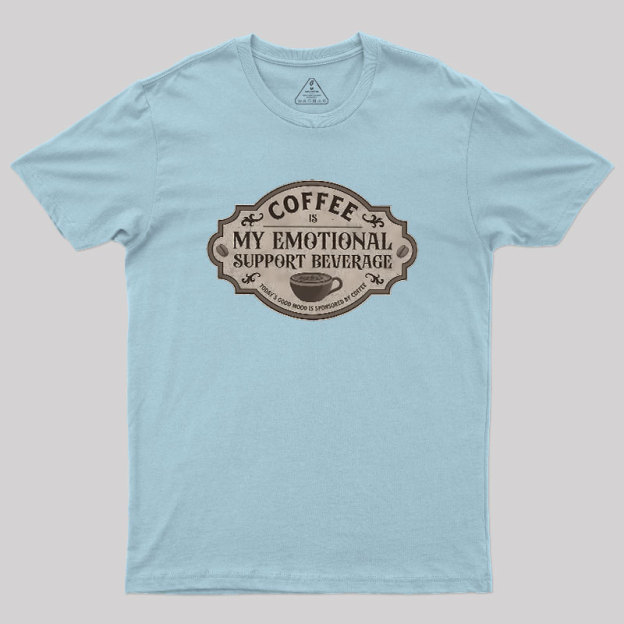 My Emotional Support Beverage Remix Geek T-Shirt
