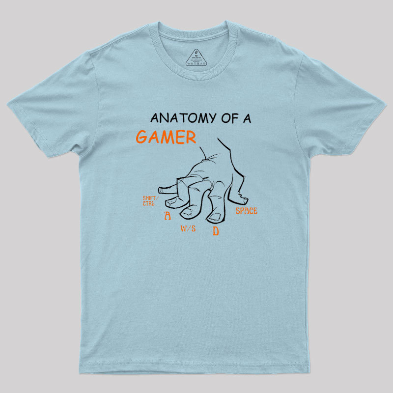 Anatomy Of A Gamer Geek T-Shirt