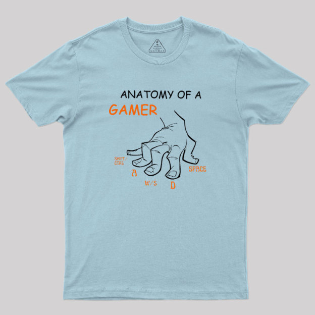Anatomy Of A Gamer Geek T-Shirt