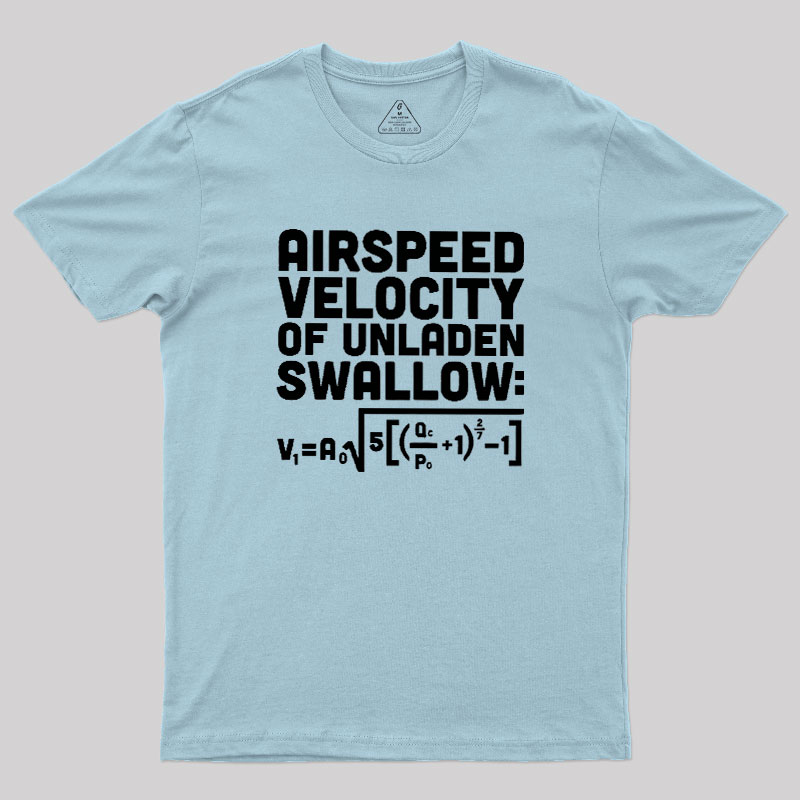 Airspeed Velocity of an Unladen Swallow Geek T-Shirt