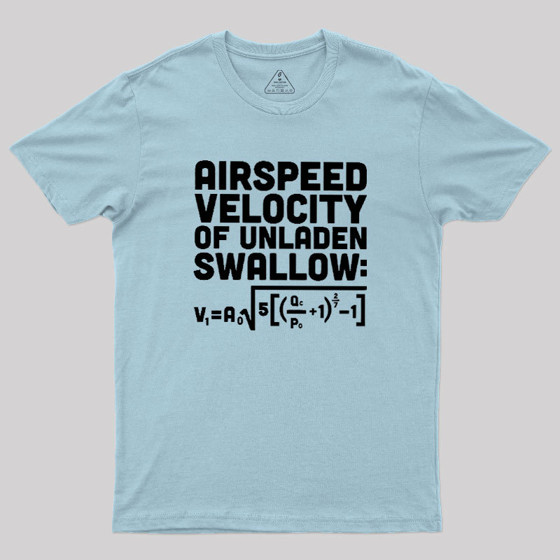 Airspeed Velocity of an Unladen Swallow Geek T-Shirt
