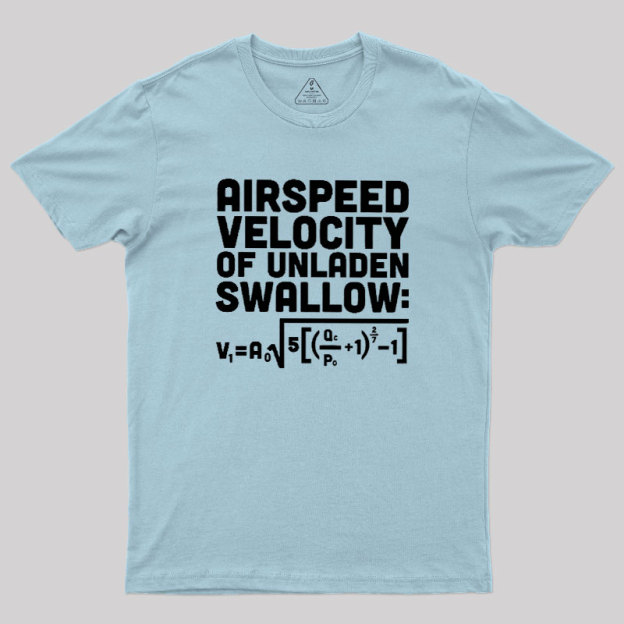 Airspeed Velocity of an Unladen Swallow Geek T-Shirt