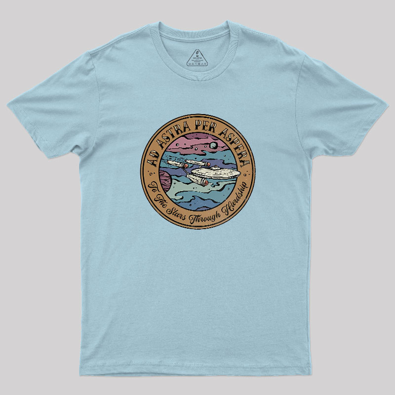 Ad Astra Per Aspera Geek T-Shirt