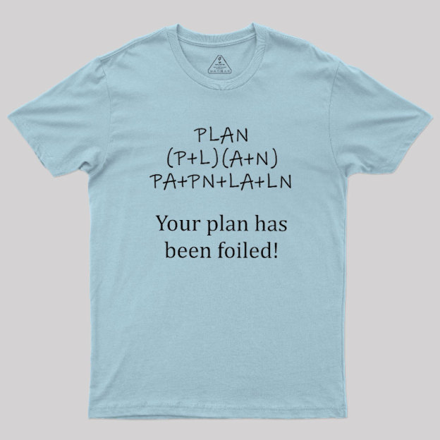 Your Plan Has Been FOILed Geek T-Shirt