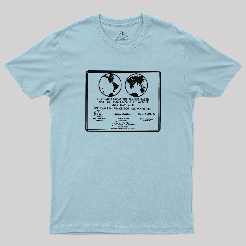 First Set Foot Upon The Moon Geek T-Shirt