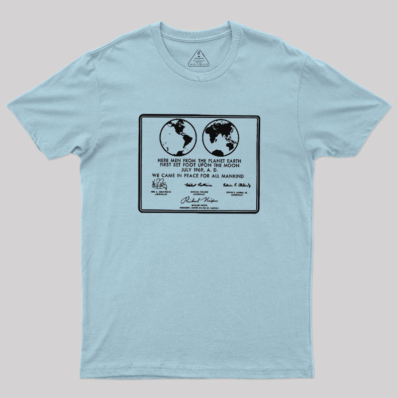 First Set Foot Upon The Moon Geek T-Shirt