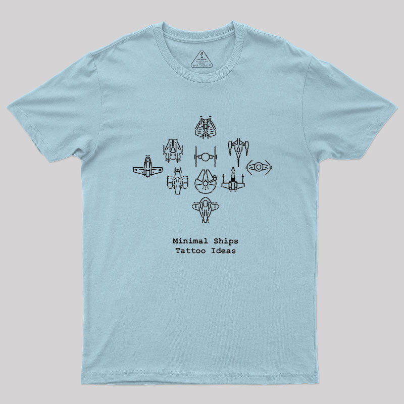 Minimal Ships Geek T-Shirt