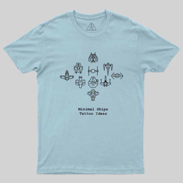 Minimal Ships Geek T-Shirt