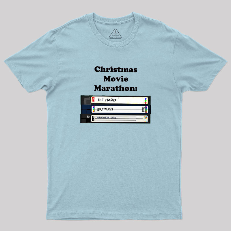 Christmas Movie Marathon Geek T-Shirt