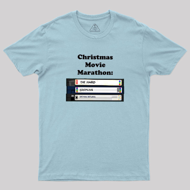 Christmas Movie Marathon Geek T-Shirt