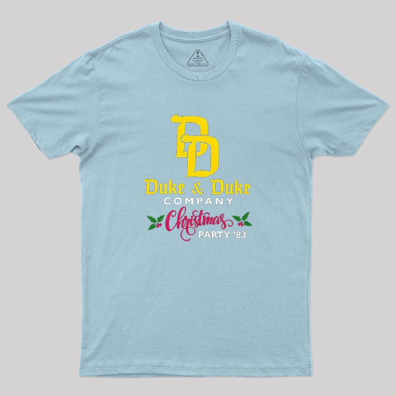 Duke & Duke Company Christmas Party 83 Geek T-Shirt