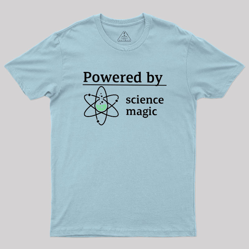 Powered By Science Magic Geek T-Shirt