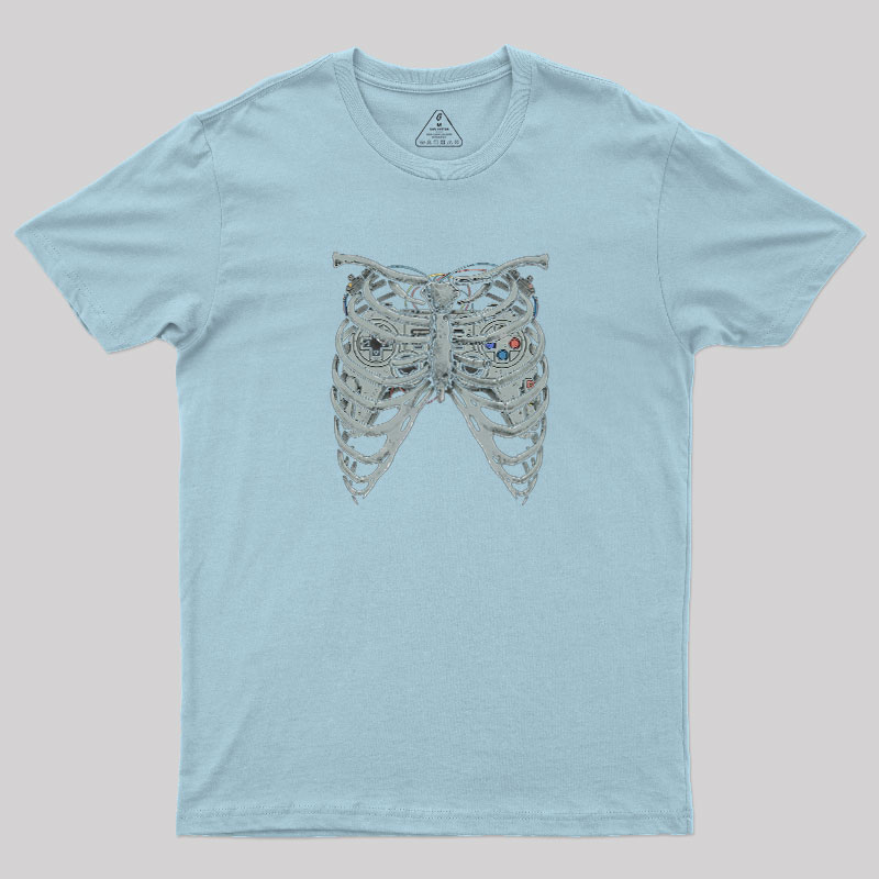 Cyber Skeleton Geek T-Shirt