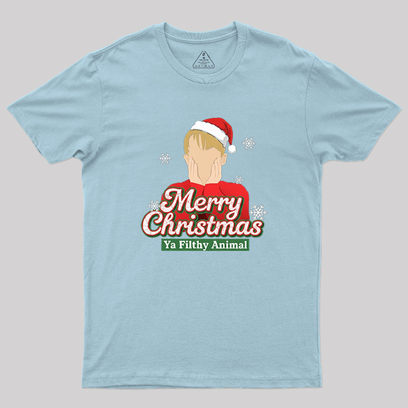 Merry Christmas Ya Filthy Animal Geek T-Shirt