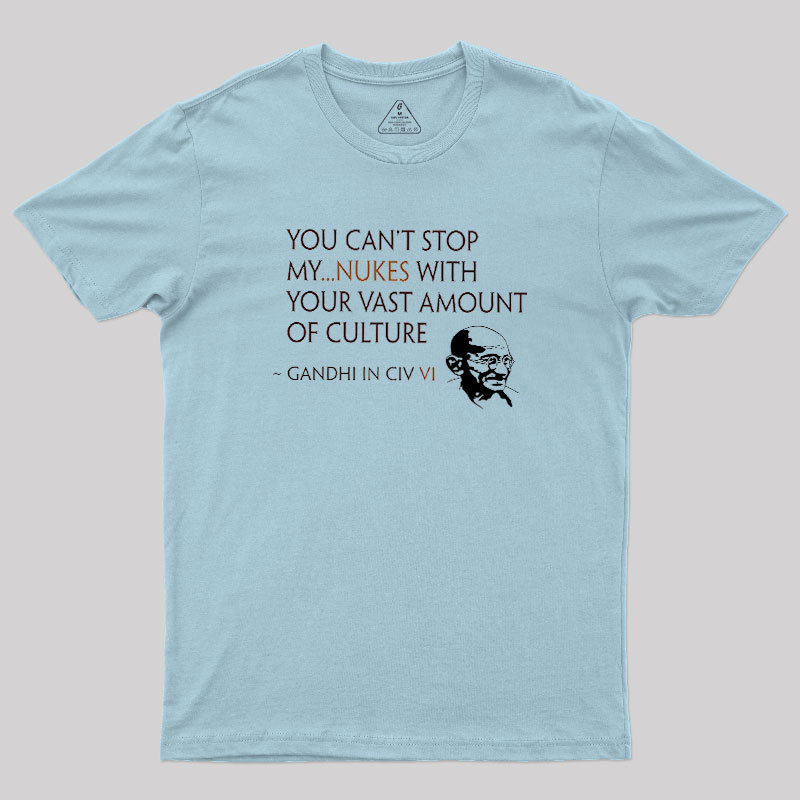 Gandhi Style Civ VI Geek T-Shirt