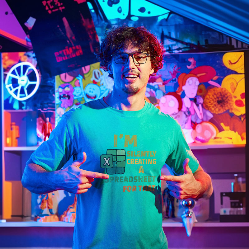 Im Silently Creating a Spreadsheet for That Geek T-Shirt