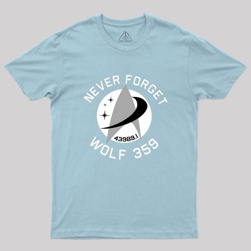 Never Forget Wolf 359 Geek T-Shirt